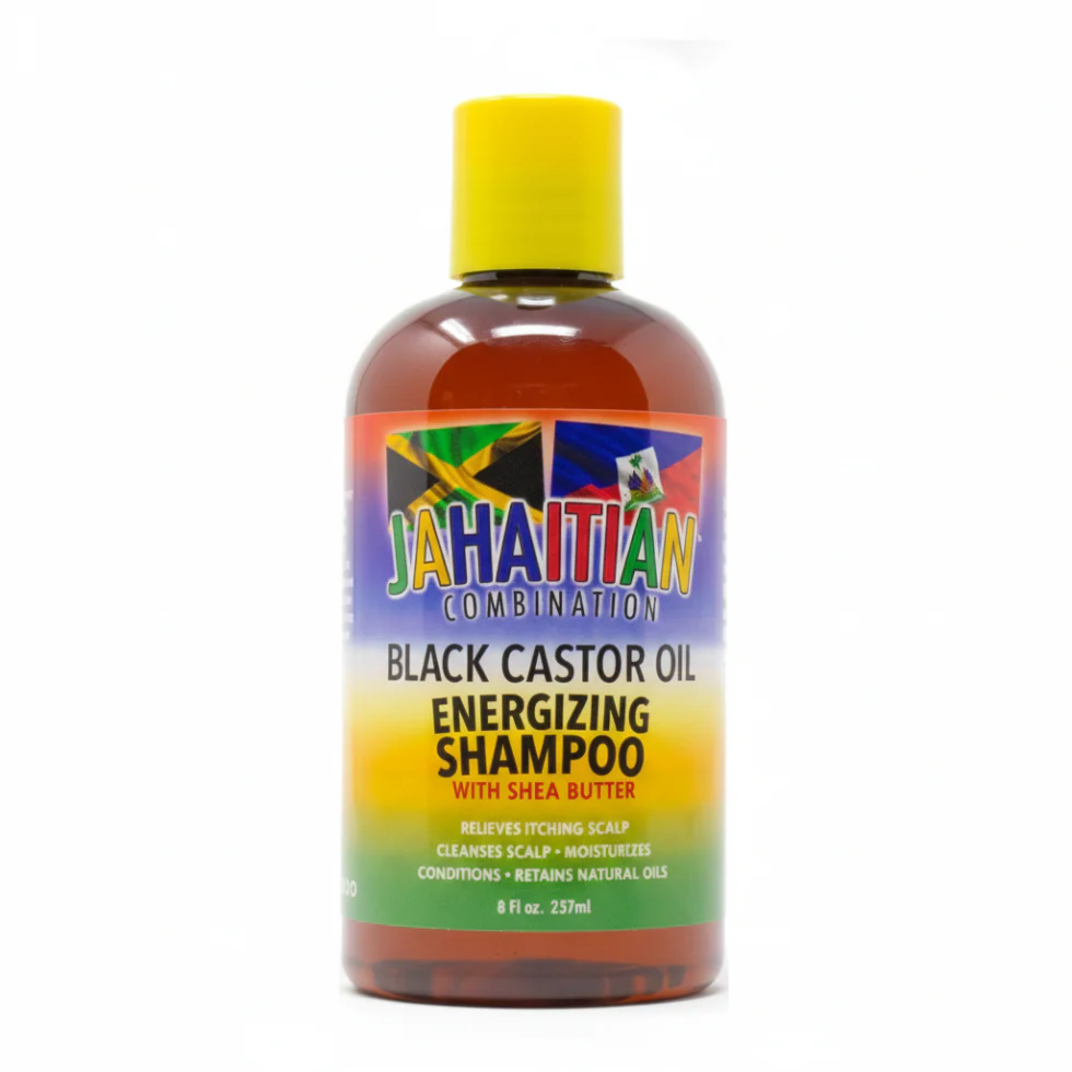 Jahaitian Combination Energizing Shampoo 237ml | Black Castor & Peppermint Hair Cleanser