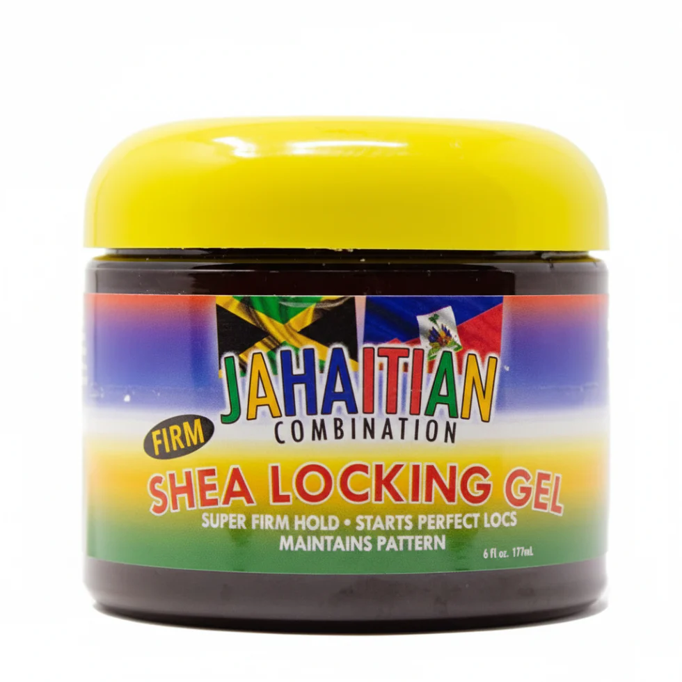 Jahaitian Combination Shea Locking Gel 6oz | Loc & Braid Hold Gel with Shea Butter