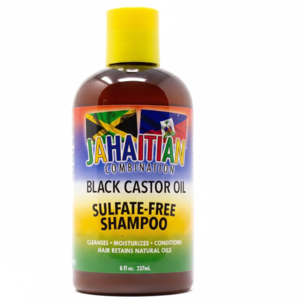 Jahaitian Combination Black Castor Oil Sulfate-Free Shampoo 8oz | Repair Care