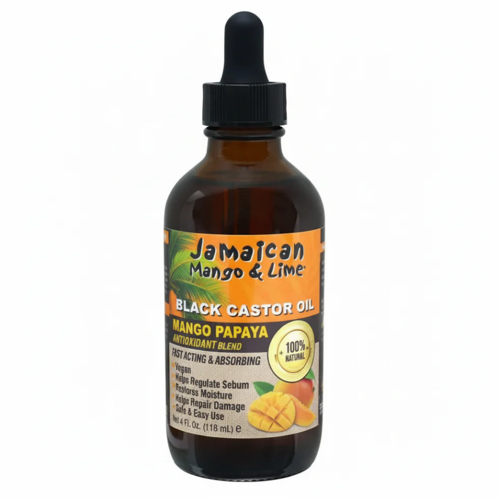 Jamaican Mango & Lime Black Castor Oil Mango Papaya | Hair Growth Oil 4oz
