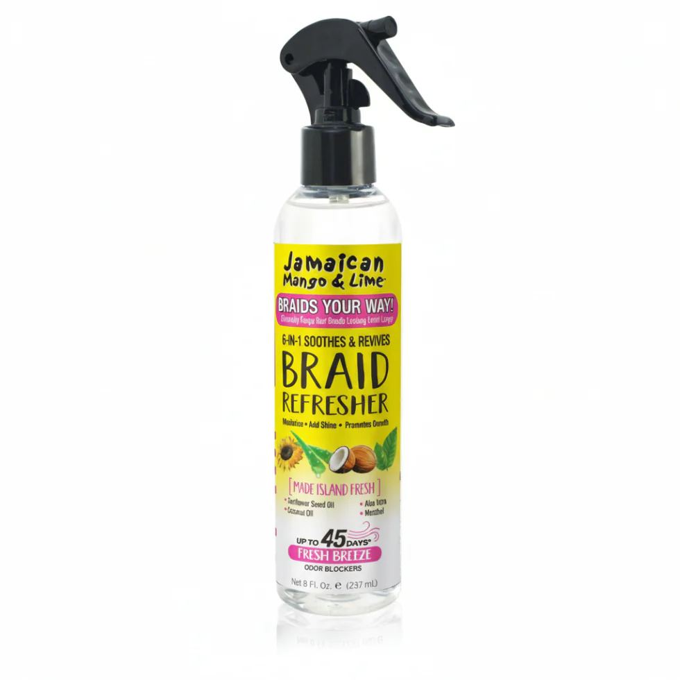 Jamaican Mango & Lime 6-in-1 Braid Refresher Spray | Soothe & Revive Braids
