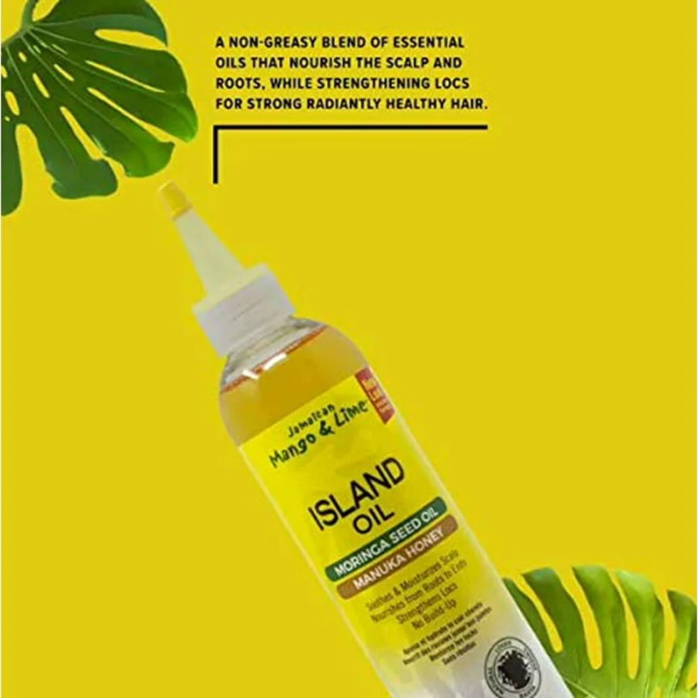 Jamaican Mango & Lime Island Oil 8oz | Nourish Scalp & Strengthen Locs - Image 2