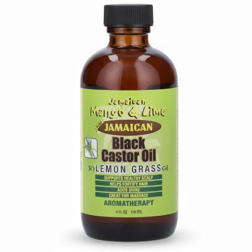 Jamaican Mango & Lime Black Castor Lemongrass Oil 4oz | Strengthen Hair Growth