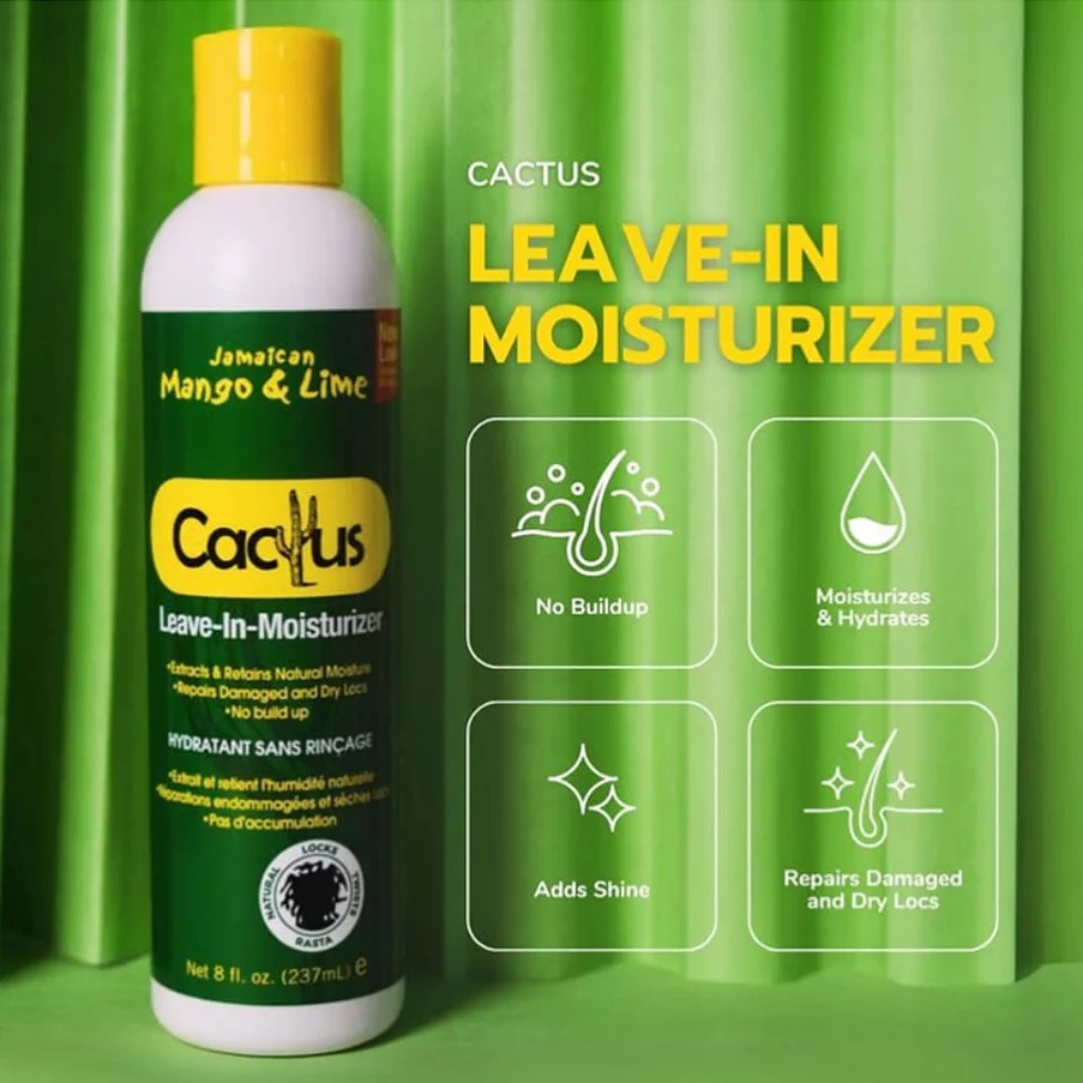 Jamaican Mango & Lime Cactus Leave-In Moisturizer 8oz | Hydrate & Strengthen Locs - Image 2