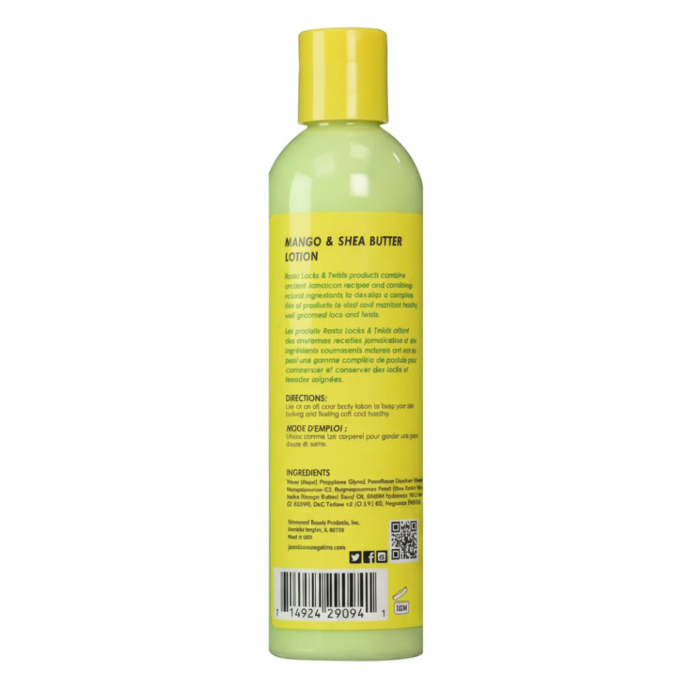 Jamaican Mango & Lime Mango & Shea Butter Lotion 8oz | Deep Moisture Skin Care - Image 2