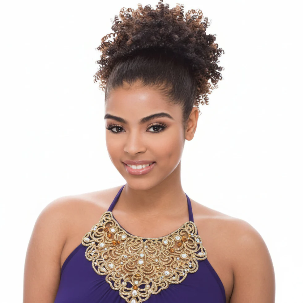 Janet Collection Synthetic Puff Ponytail | Afro Perm String Hairpiece