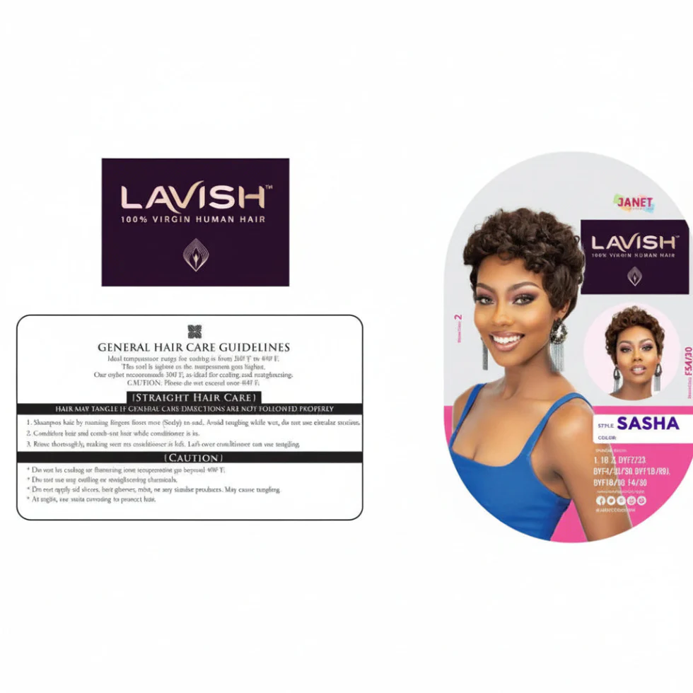 Janet Collection Lavish SASHA Human Hair Wig | Virgin Remy Hair Wig - Image 4