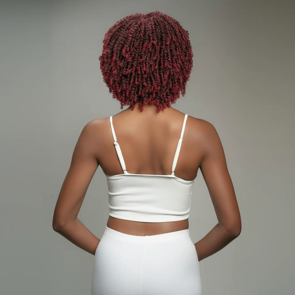 Janet Collection Curly Premium Synthetic Wig - NATURAL AFRO RETA - Image 3