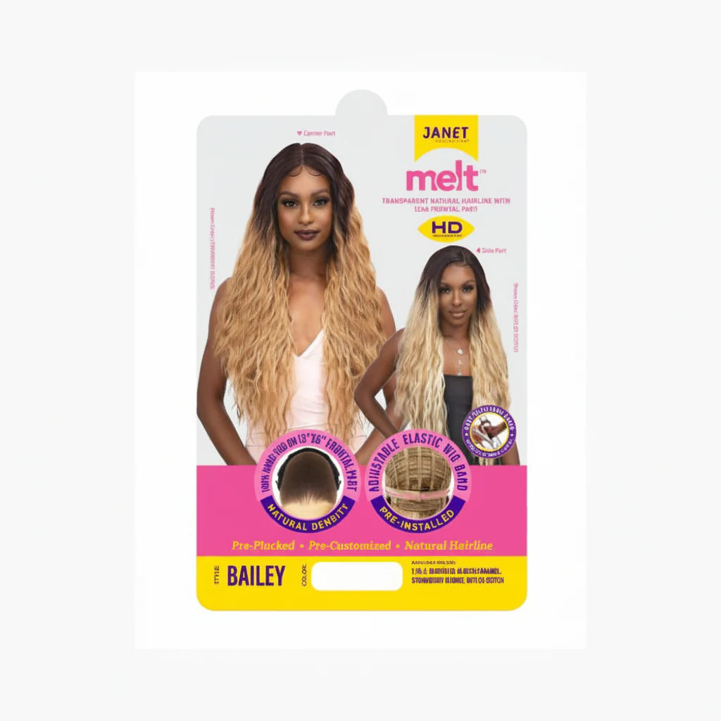 Janet Collection Melt 13x6 Frontal Part Lace Wig - BAILEY - Image 3