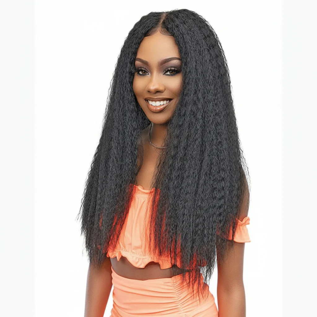 Janet Collection Melt 13x6 Frontal Part Lace Wig - KINKY 28 - Image 2
