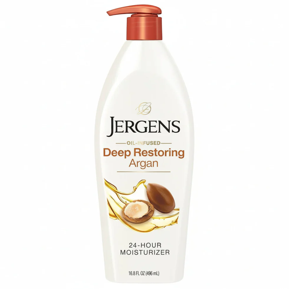 Jergens Argan Oil Moisturizer 496ml | Deep Hydration Skin Rejuvenation