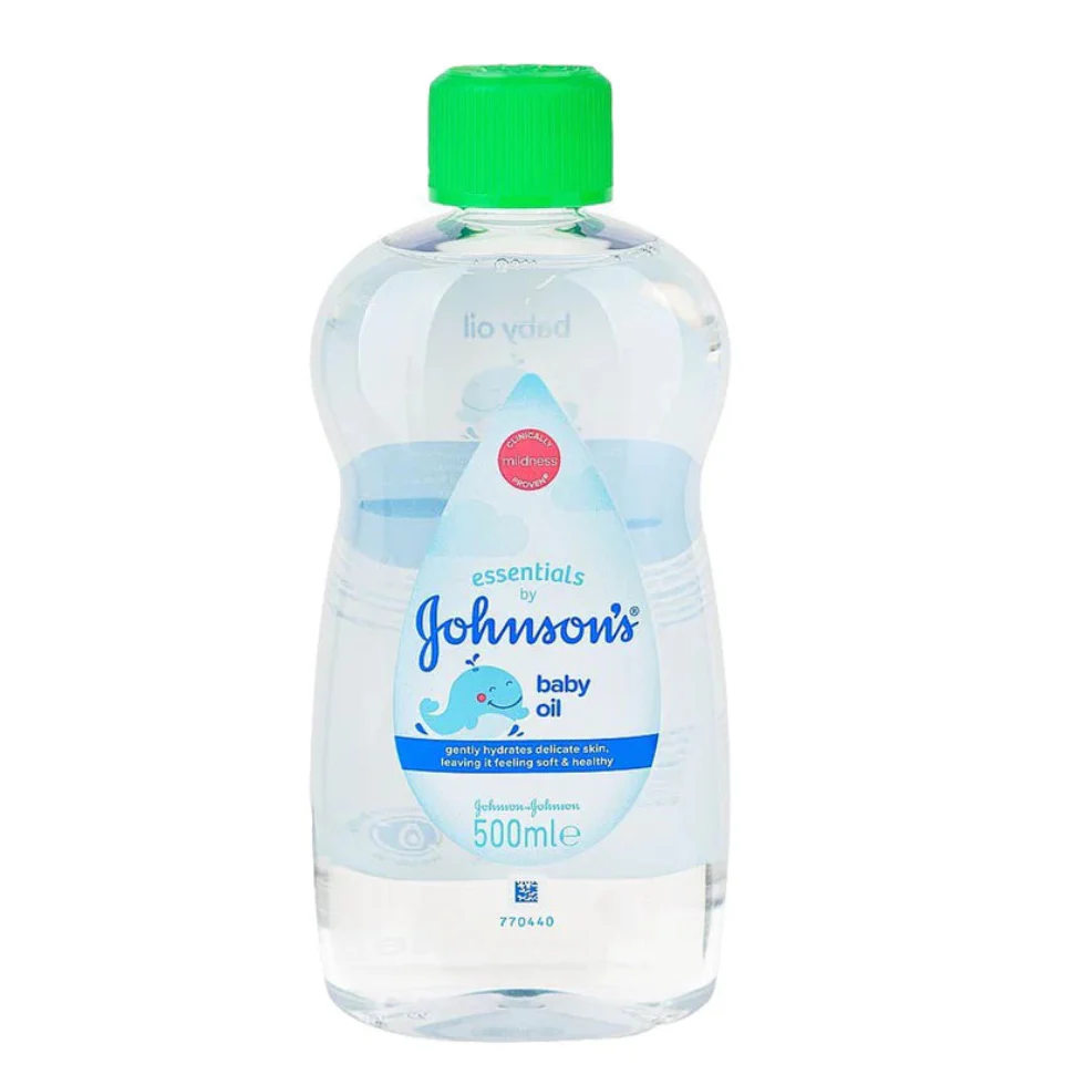 Johnson’s Baby Oil 500ml | Gentle Moisture Lock for Soft Baby Skin