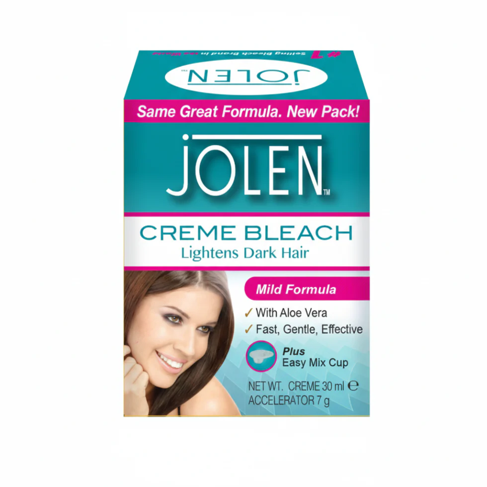 Jolen Creme Bleach Mild Formula 30ml | Lightens Dark Facial & Body Hair