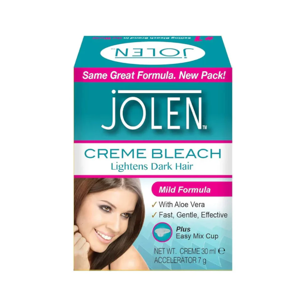 Jolen Creme Bleach Mild Formula 30ml | Lightens Dark Hair Fast