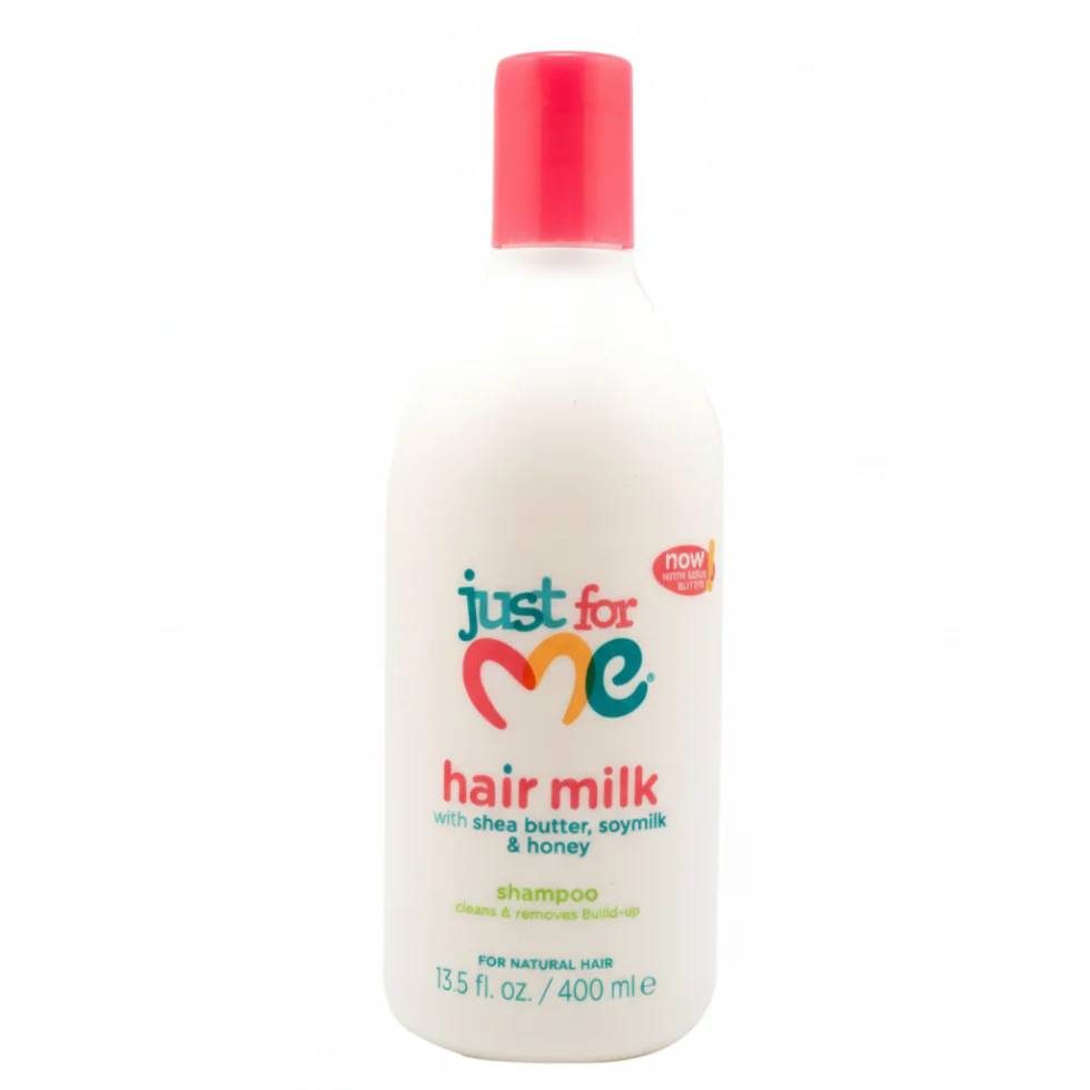 Just For Me Hair Milk Shampoo 400ml | Shea Butter & Honey Moisture Cleanse