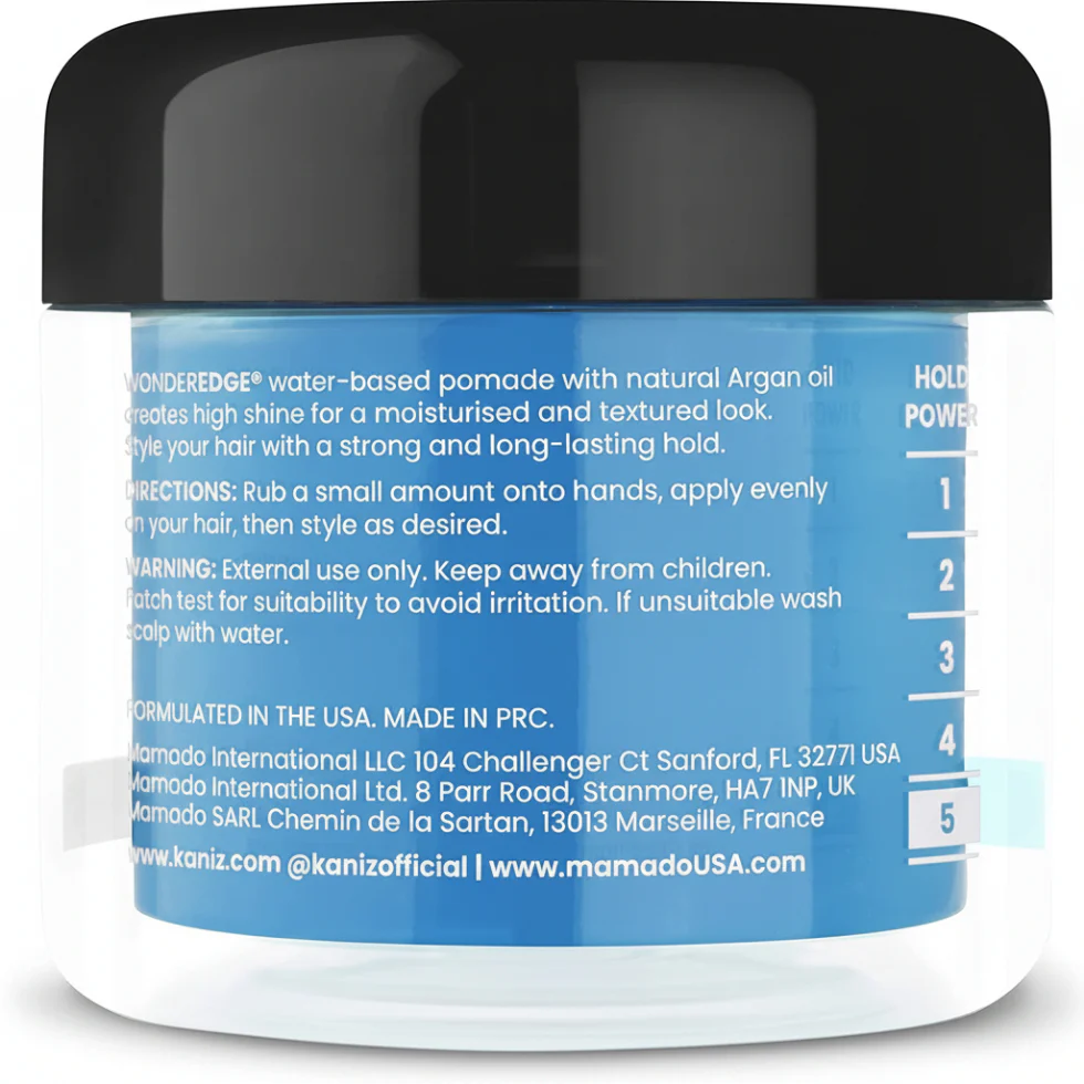 Kaniz Wonder Edge Strong Hold Hair Pomade Blueberry 120ml - Image 2