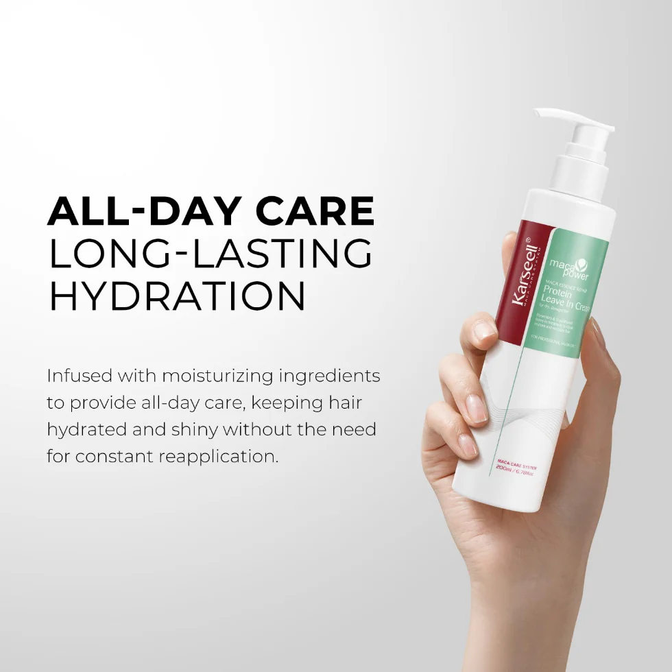Karseell Protein Leave-In Cream 200ml | Repair & Strengthen Damaged Hair - Image 4