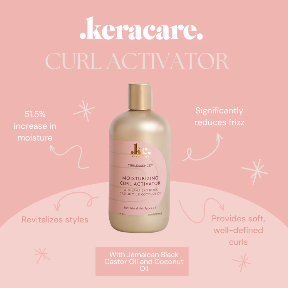 KeraCare Curlessence Moisturising Curl Activator 355ml | Hydrate & Define Curls - Image 2