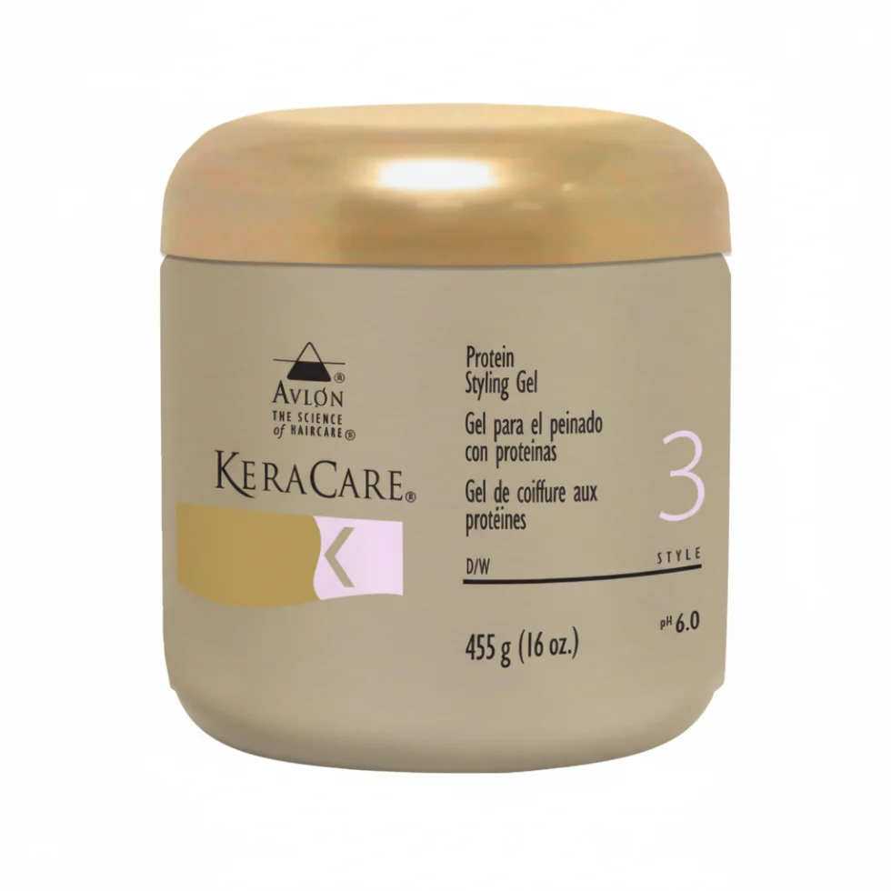 KeraCare Protein Styling Gel 455g | Strong Hold Frizz-Free Shiny Hair