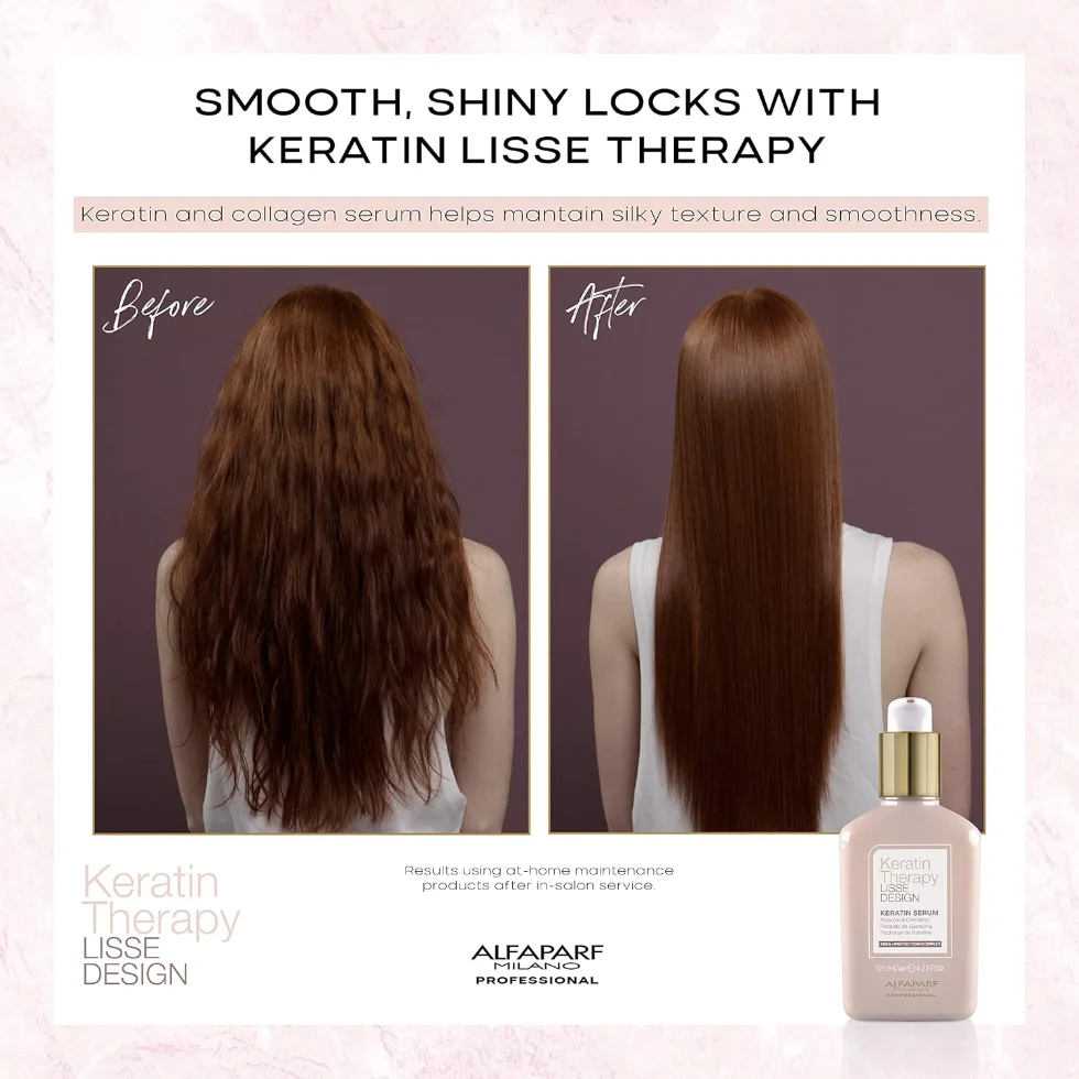 Keratin Therapy Hair Serum 125ml | Heat Protection & Repair Damaged Hair - Image 3