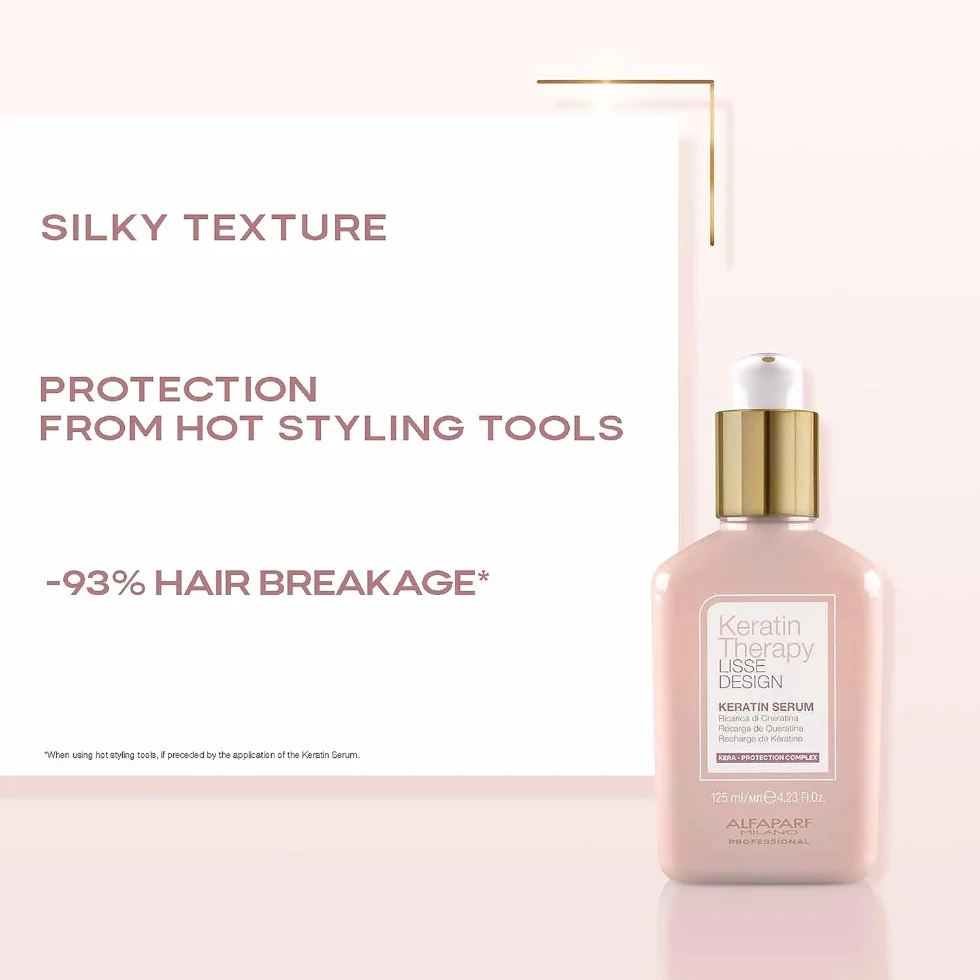 Keratin Therapy Hair Serum 125ml | Heat Protection & Repair Damaged Hair - Image 5