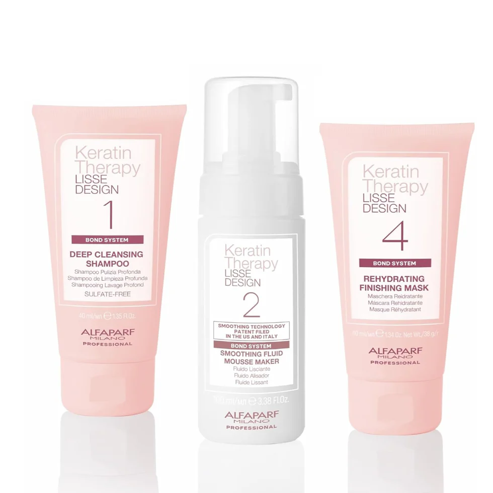 Keratin Therapy Smoothing Treatment Kit | Straightening Frizz Control Hair