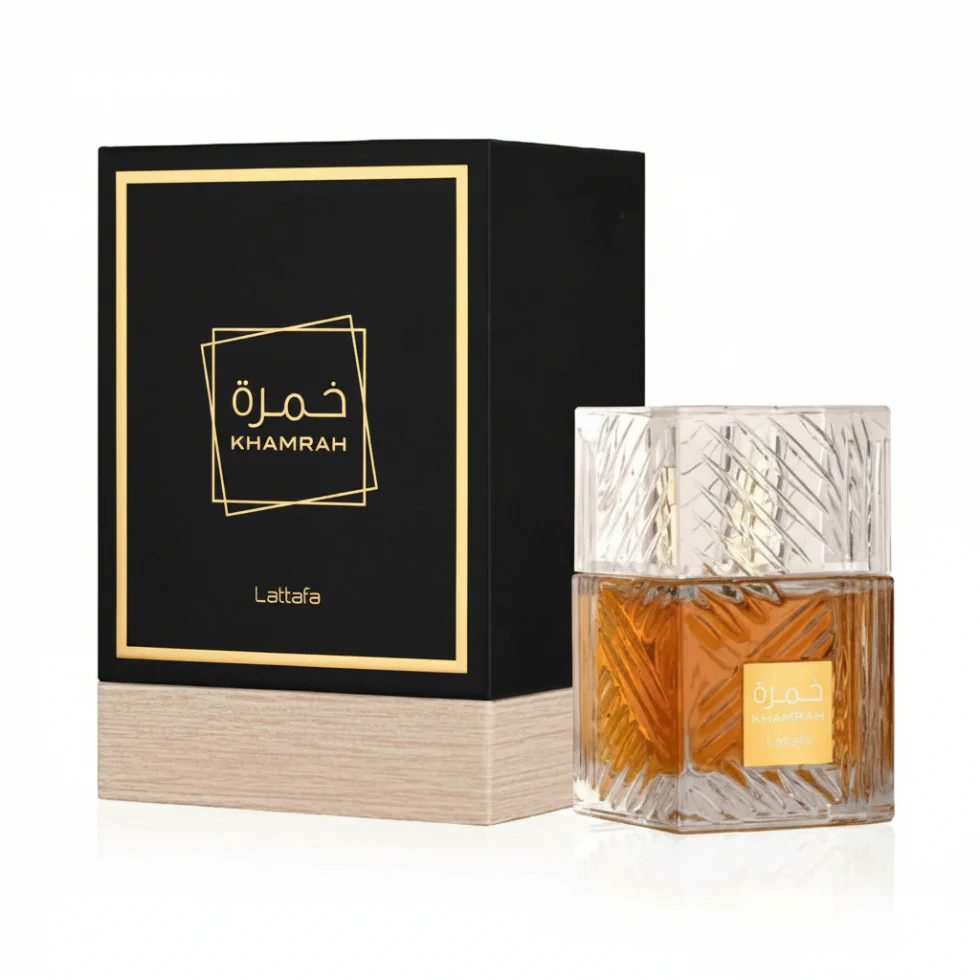 Khamrah Eau De Parfum 100ml by Lattafa | Warm Spicy Gourmand Unisex Perfume