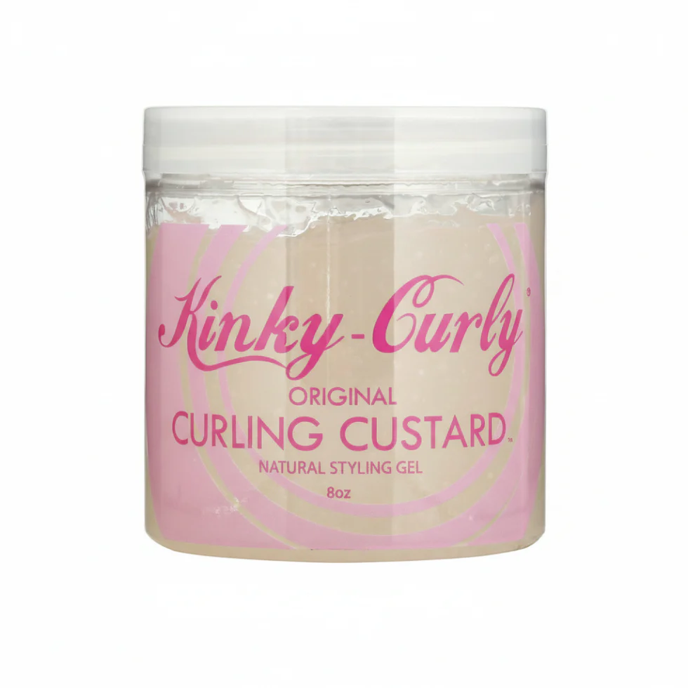 Kinky Curly Curl Custard Gel 8oz | Define Curls Frizz Control & Shine