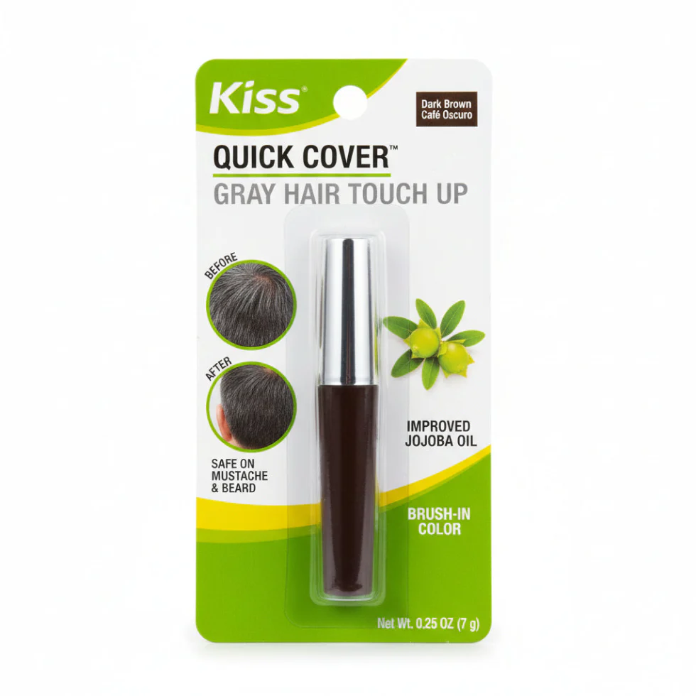 Kiss Colors Quick Cover Gray Hair Touch Up | Instant Root & Gray Coverage - Image 3