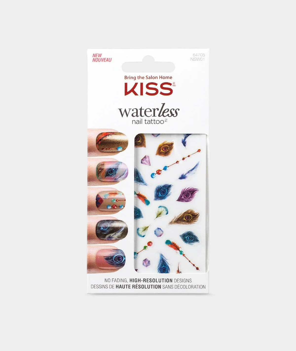 KISS WATERLESS NAIL TATTOO NSW01