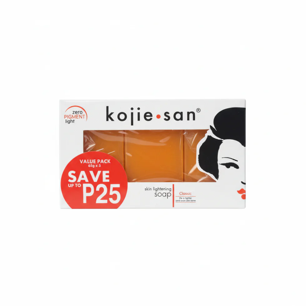 Kojie San Kojic Acid Soap 3 x 65g Pack | Brightening & Dark Spot Care