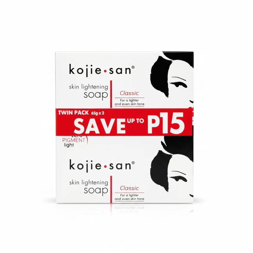 Kojie San Skin Brightening Soap 65g x2 | Kojic Acid Dark Spot & Scar Care