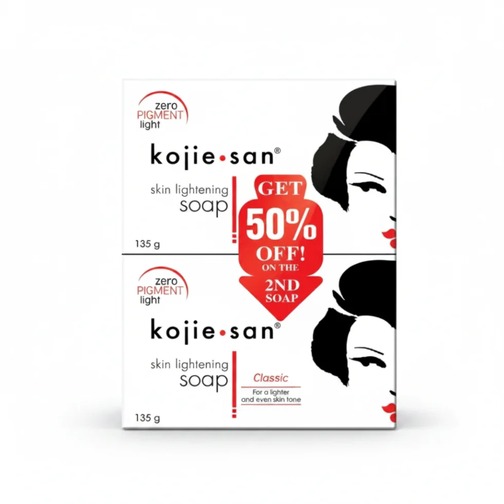 Kojie San Skin Lightening Soap 2 x 135g | Kojic Acid Brightening Double Pack