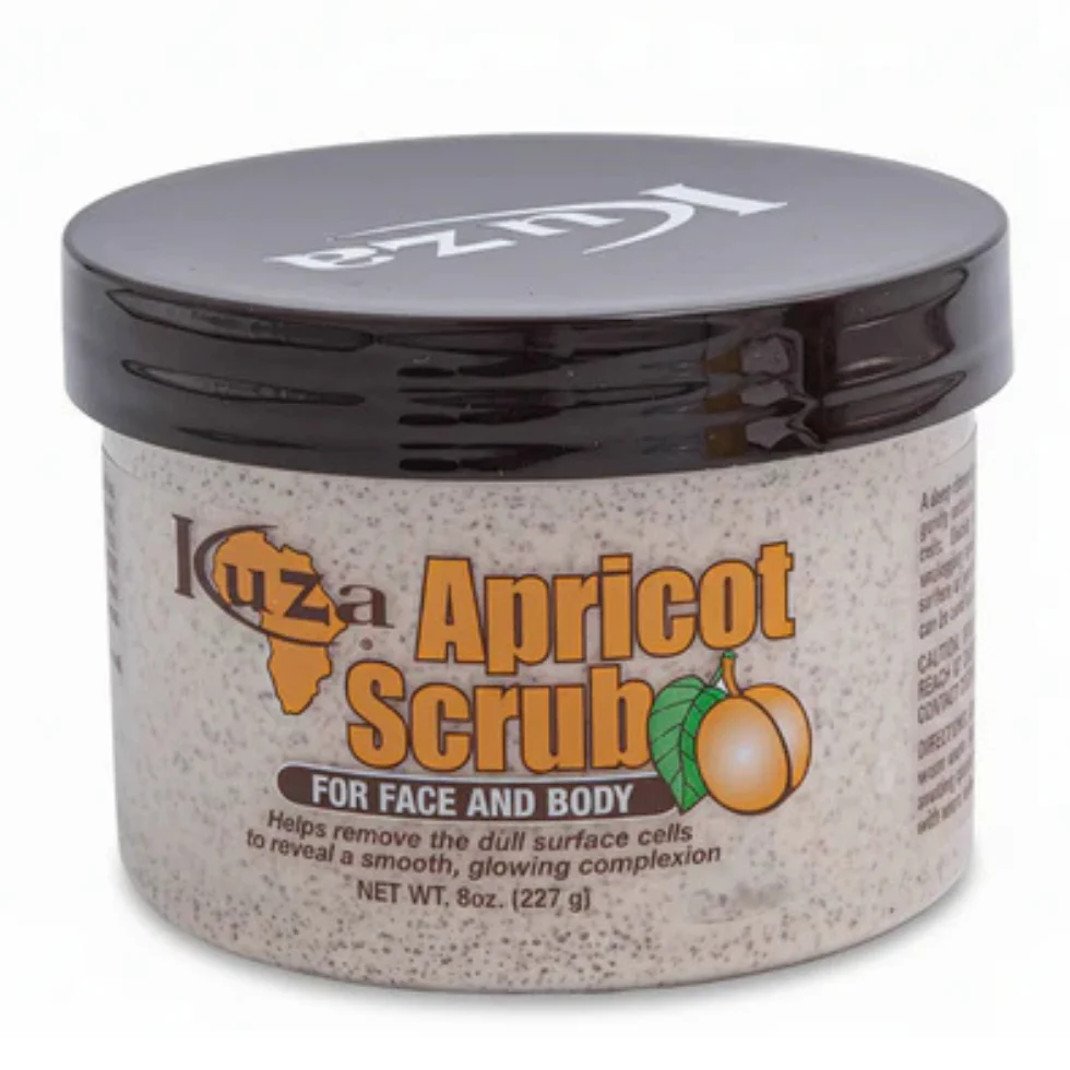 Kuza Apricot Scrub 227g | Gentle Face & Body Exfoliation & Skin Hydration