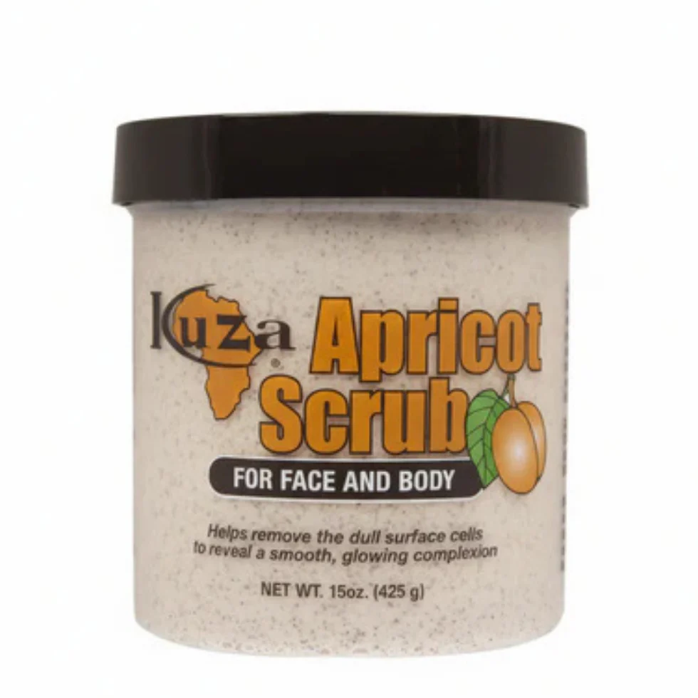 Kuza Apricot Scrub 425g | Gentle Face & Body Exfoliation & Skin Hydration