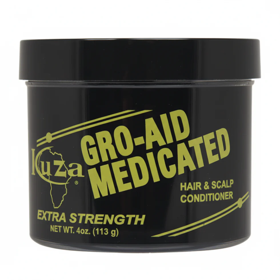 Kuza Gro-Aid Medicated Hair & Scalp Conditioner 113g | Dry Scalp Relief & Care