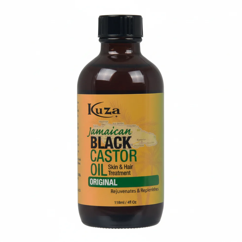Kuza Jamaican Black Castor & Flaxseed Oil 4oz | Skin & Hair Treatment