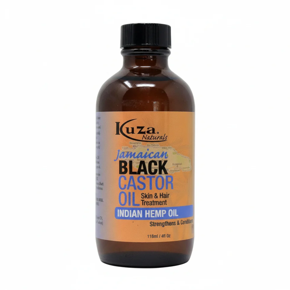 Kuza Jamaican Black Castor Oil Indian Hemp Oil 118ml | Skin & Hair Treatment