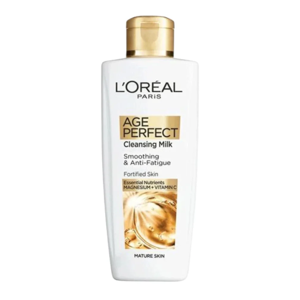 L’Oréal Age Perfect Cleansing Milk 200ml | Smooth & Anti-Fatigue Cleanser