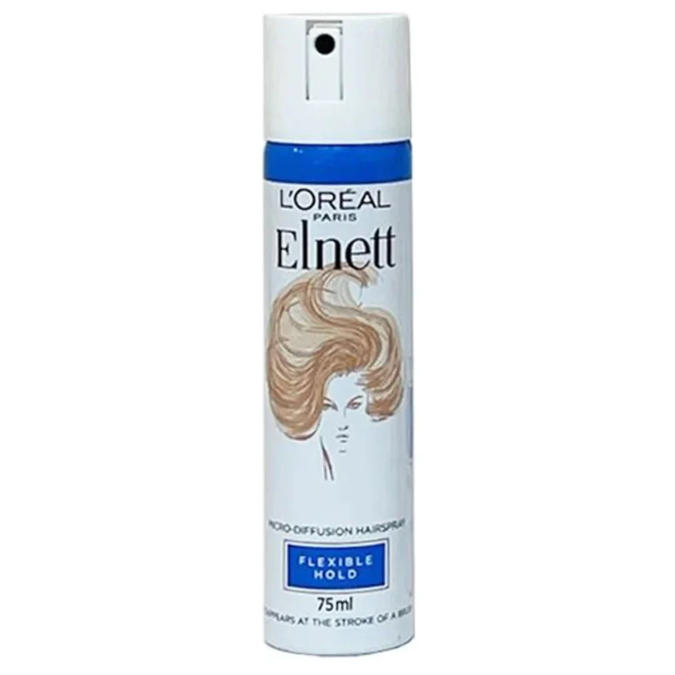 L’Oréal Elnett Flexible Hold Hair Spray 75ml | Flexible Hold & Shine