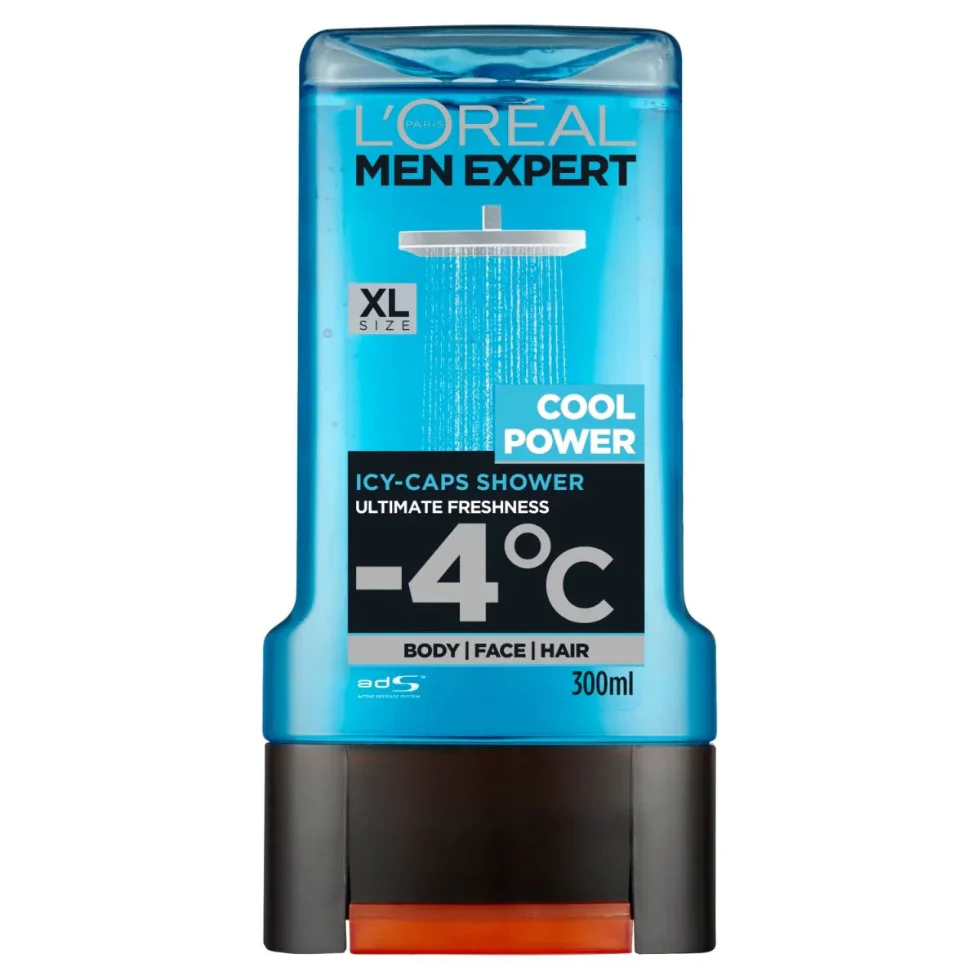 L’Oréal Men Expert Cool Power Shower Gel XL 300ml | Icy Fresh 3-in-1