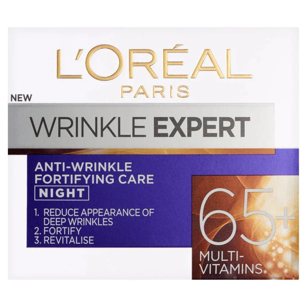 L’Oréal Wrinkle Expert 65+ Night Cream 50ml | Anti-Wrinkle Repair Care