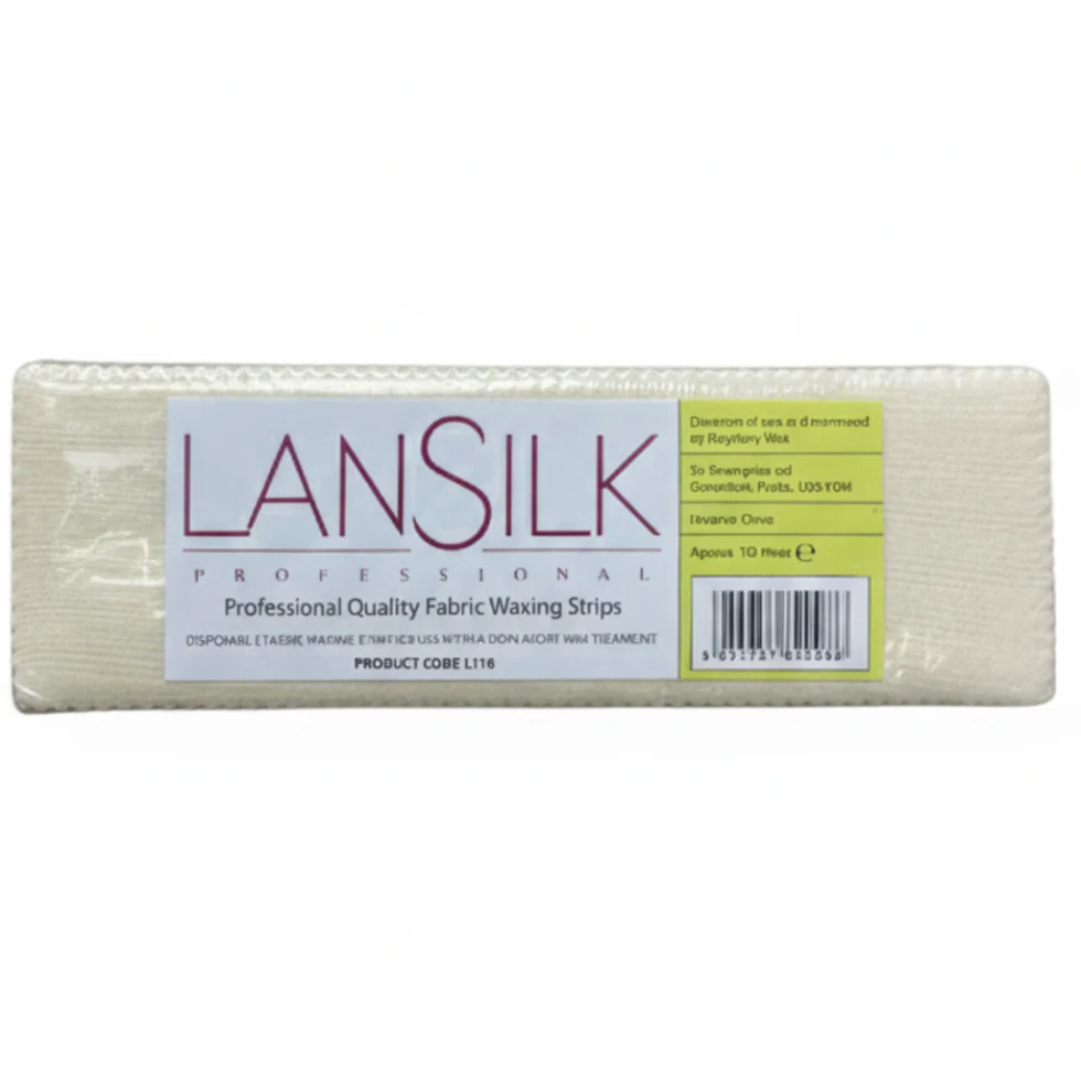 Lansilk Fabric Waxing Strips Code 116 | 100 Pack Professional Cotton Hair Removal