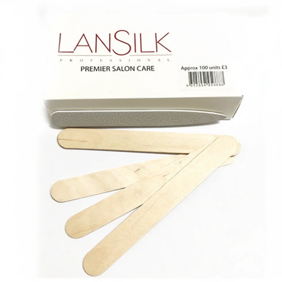 Lansilk Wooden Spatulas 100 Pack | Professional Disposable Waxing Sticks - Image 2