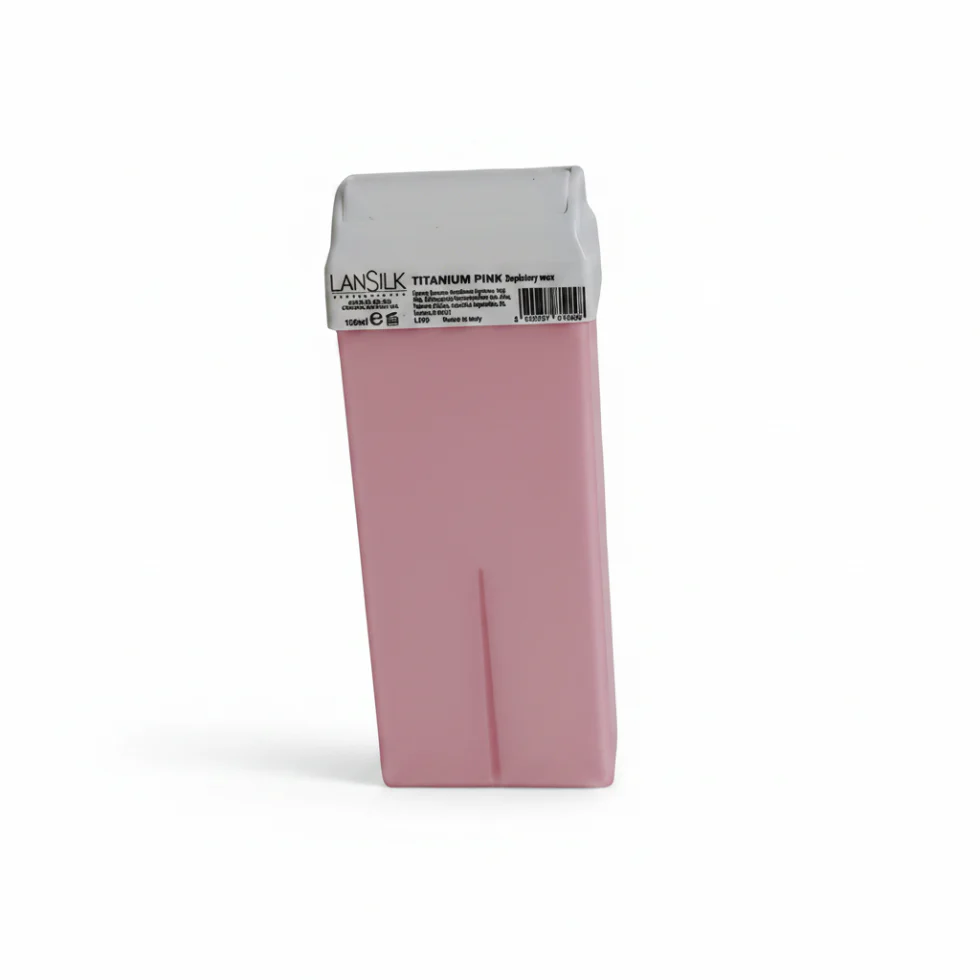 Lansilk Titanium Pink Depilatory Wax 100ml | Gentle Soft Hair Removal Wax
