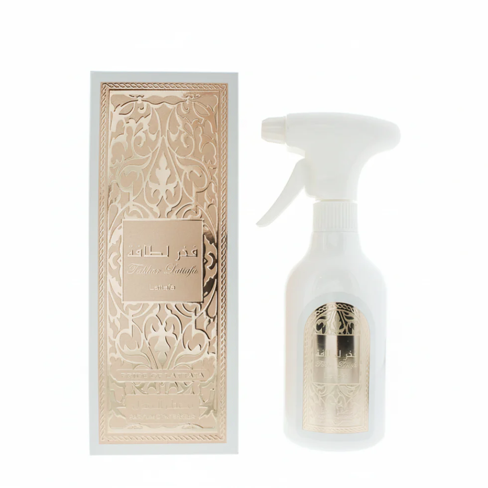 Lattafa Fakhar Women Room Spray 450ml | Floral Musky Luxury Home Fragrance