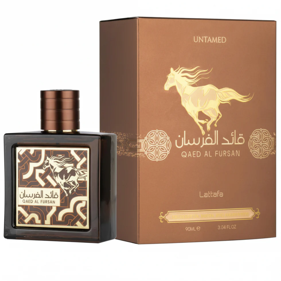 Lattafa Qaed Al Fursan Untamed Eau de Parfum 90ml | Bold Amber & Spicy Unisex Perfume