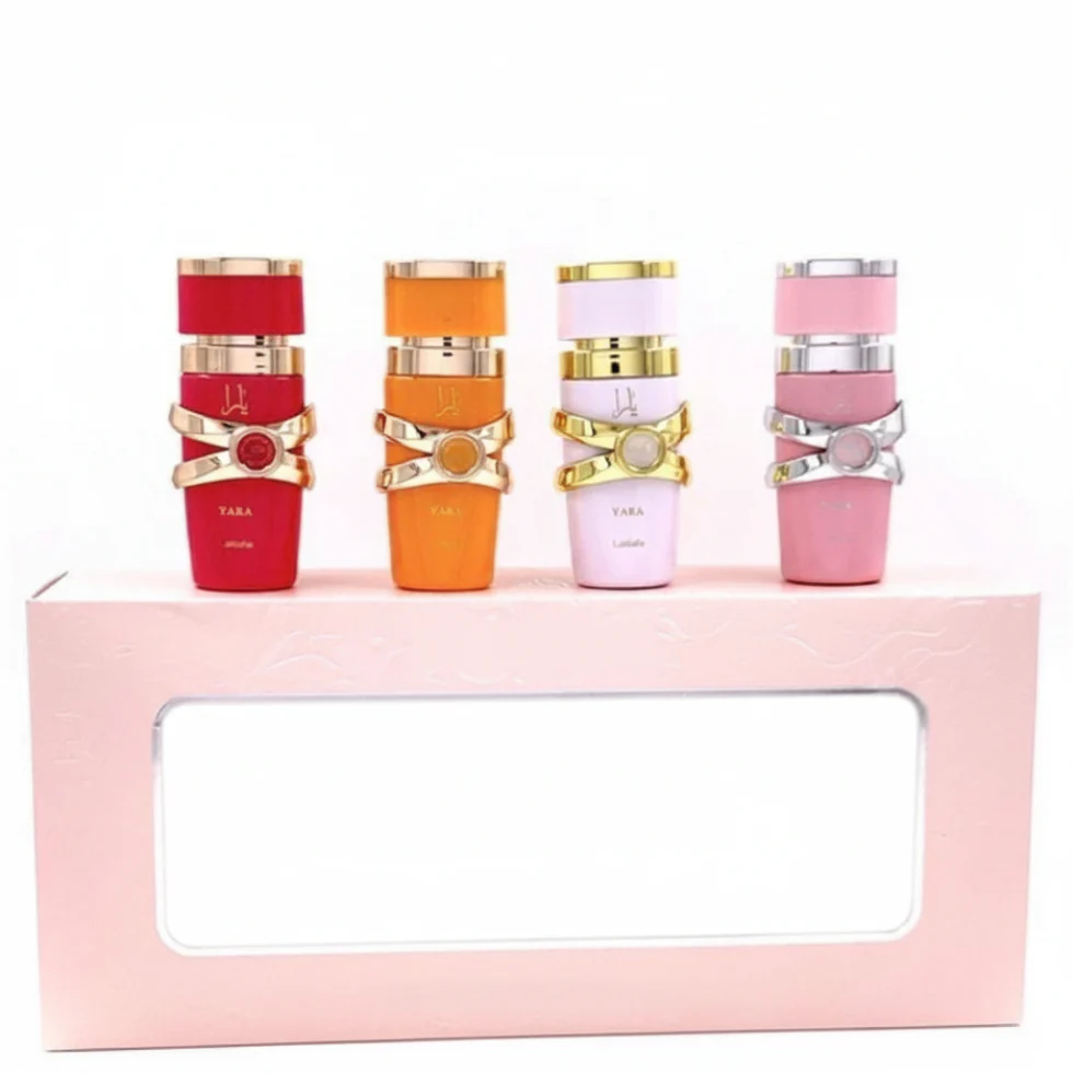 Lattafa Yara Mini Collection 4x5ml EDP | Pink, Candy, Tous & Moi Gift Set - Image 3