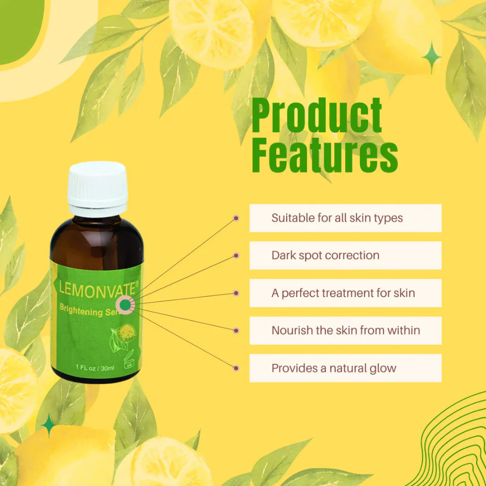 Lemonvate Brightening Serum 30ml | Radiance Boost & Even Skin Tone Serum - Image 2