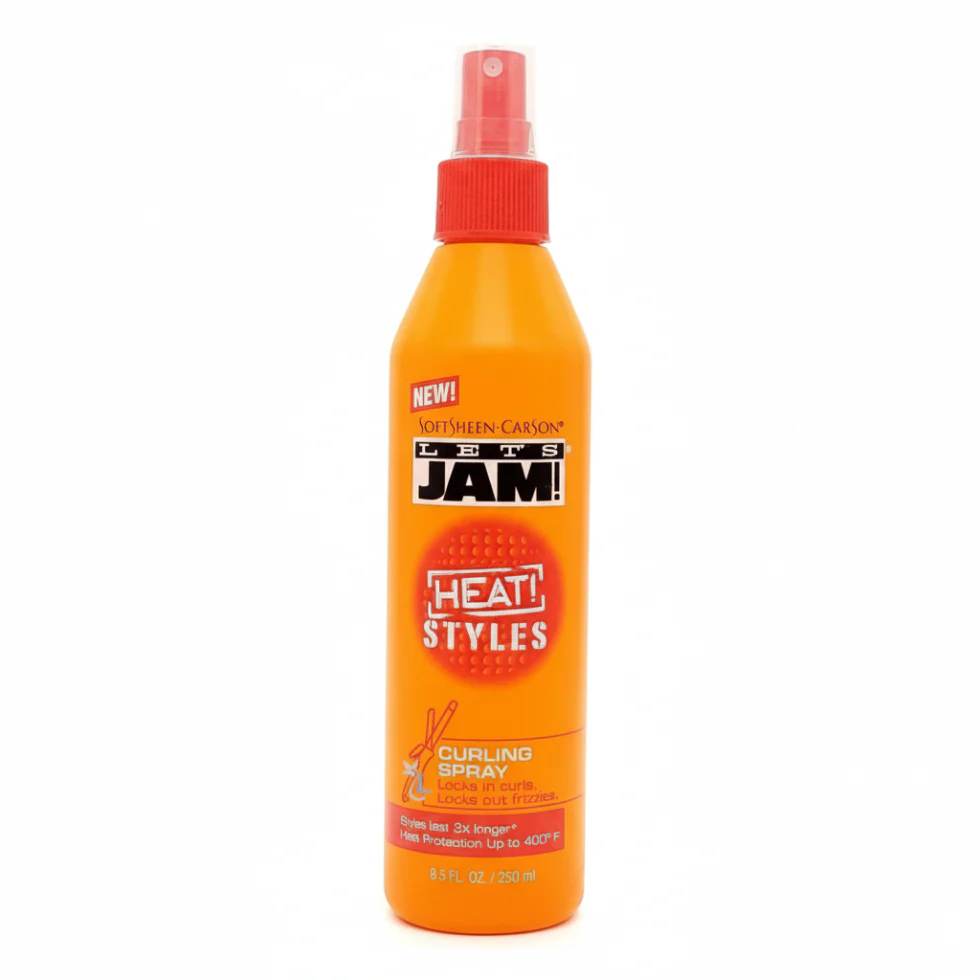Let’s Jam Heat Styles Curling Spray | Heat Protect & Curl Definition Spray